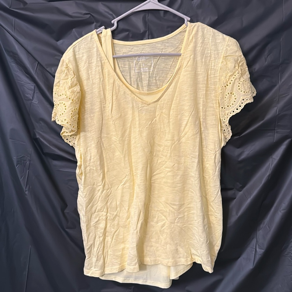 Yellow tank top 2 piece with summer shirt